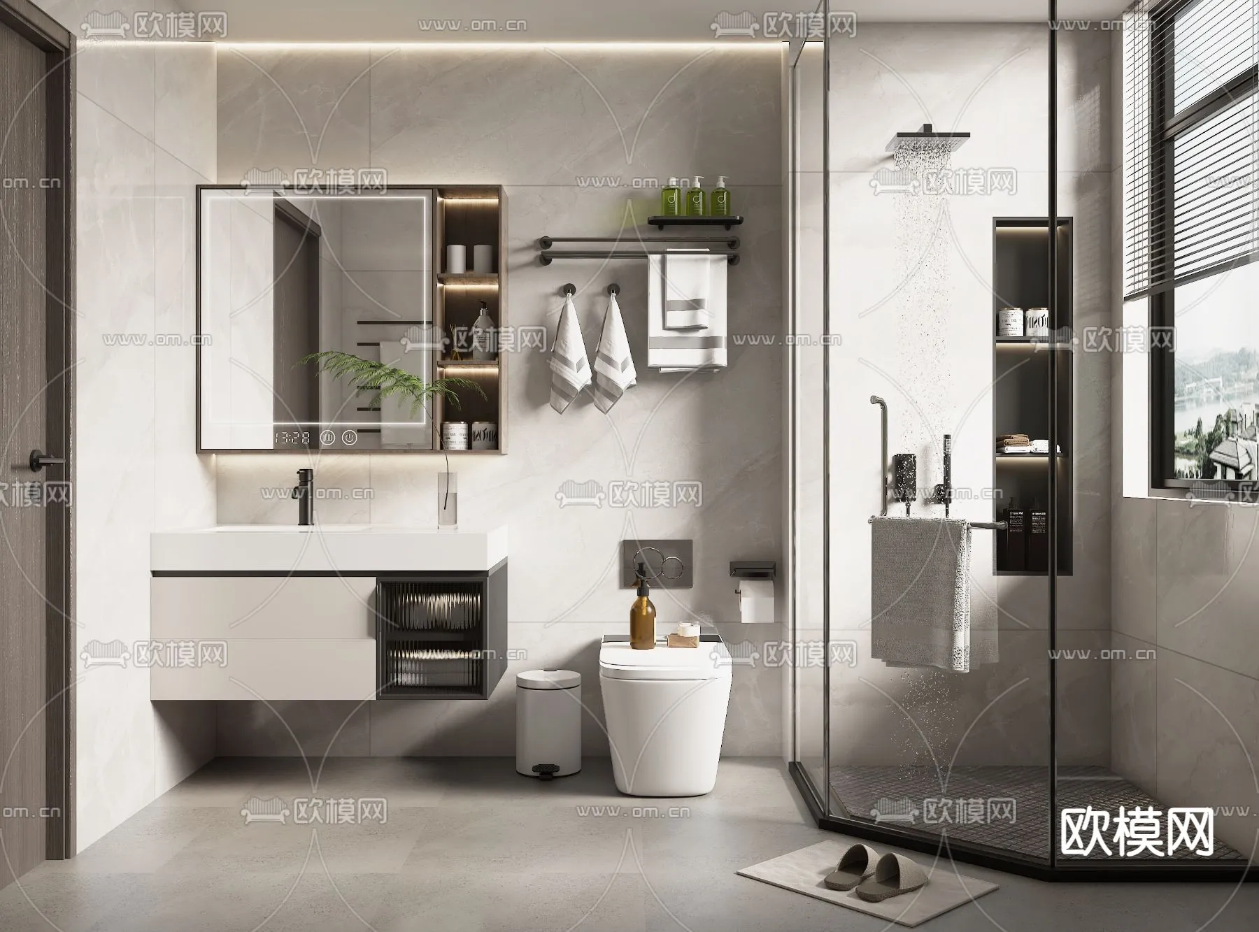 BATHROOM SETS – VRAY / CORONA – 3D MODEL – 2200 BATHROOM SETS – VRAY / CORONA – 3D MODEL – 2200
