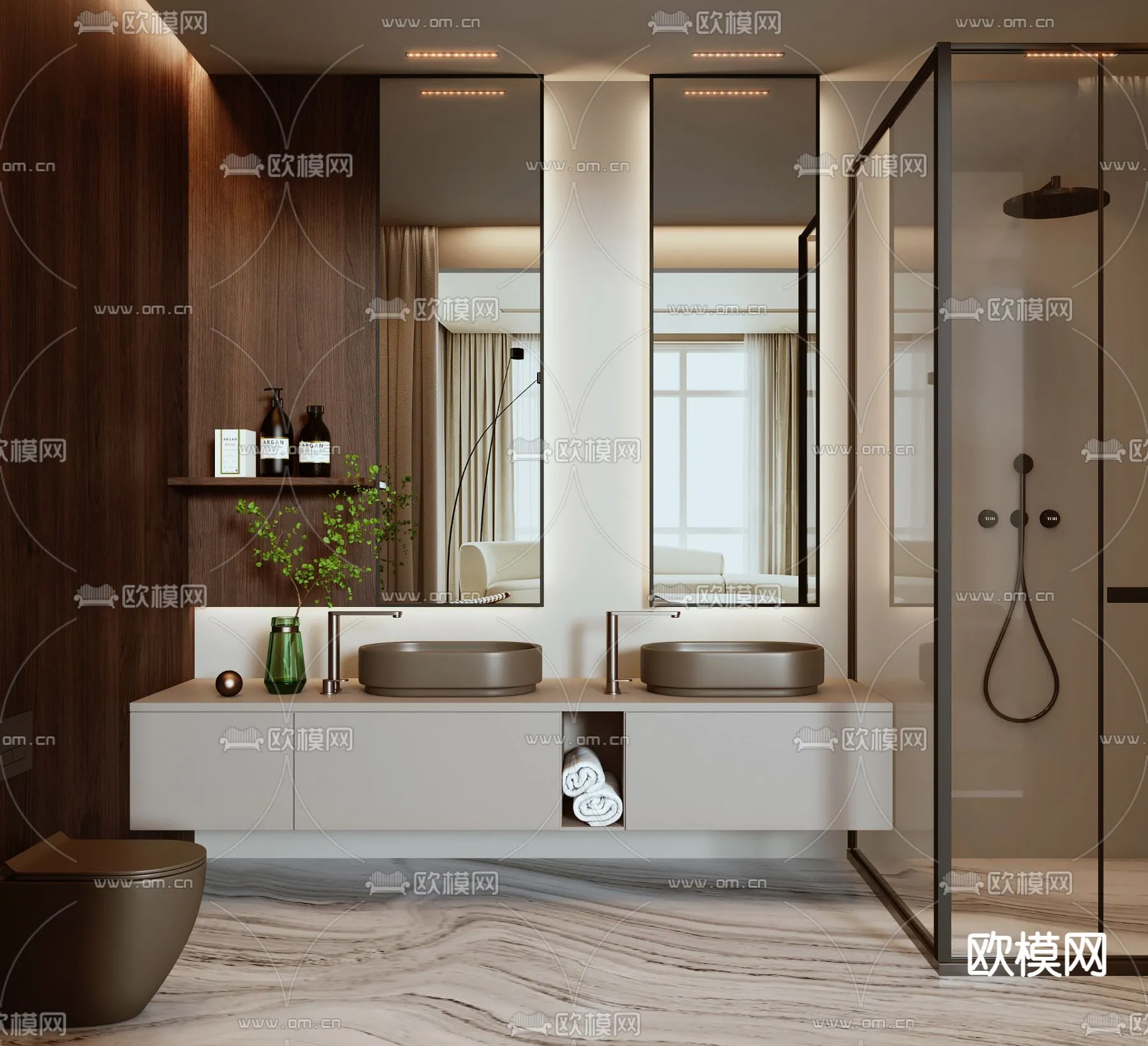 BATHROOM SETS – VRAY / CORONA – 3D MODEL – 2202 BATHROOM SETS – VRAY / CORONA – 3D MODEL – 2202