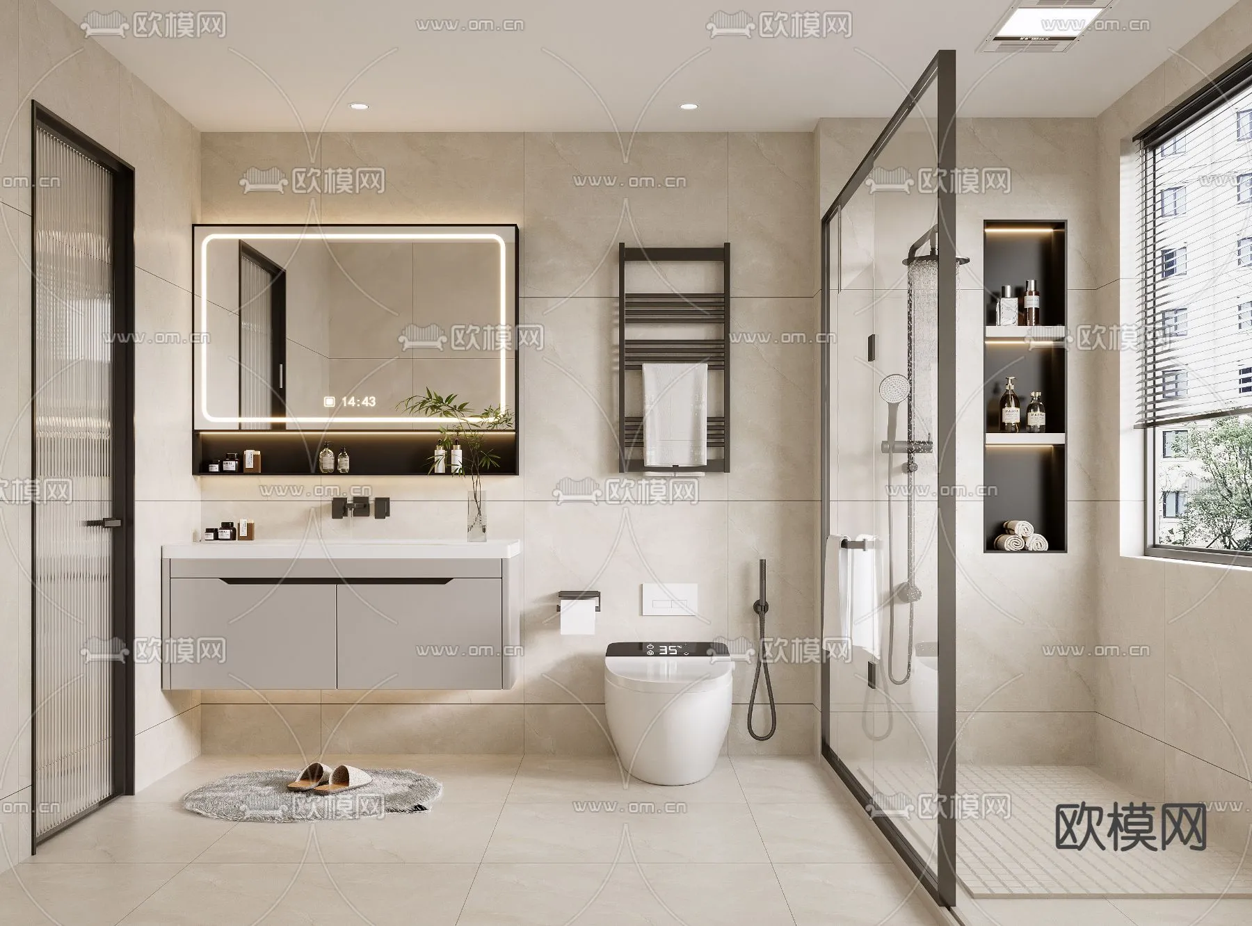 BATHROOM SETS – VRAY / CORONA – 3D MODEL – 2221 BATHROOM SETS – VRAY / CORONA – 3D MODEL – 2221