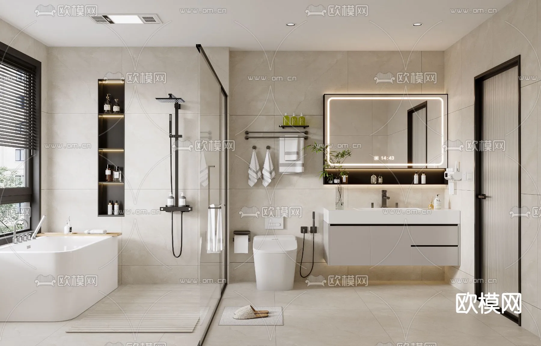 BATHROOM SETS – VRAY / CORONA – 3D MODEL – 2222 BATHROOM SETS – VRAY / CORONA – 3D MODEL – 2222