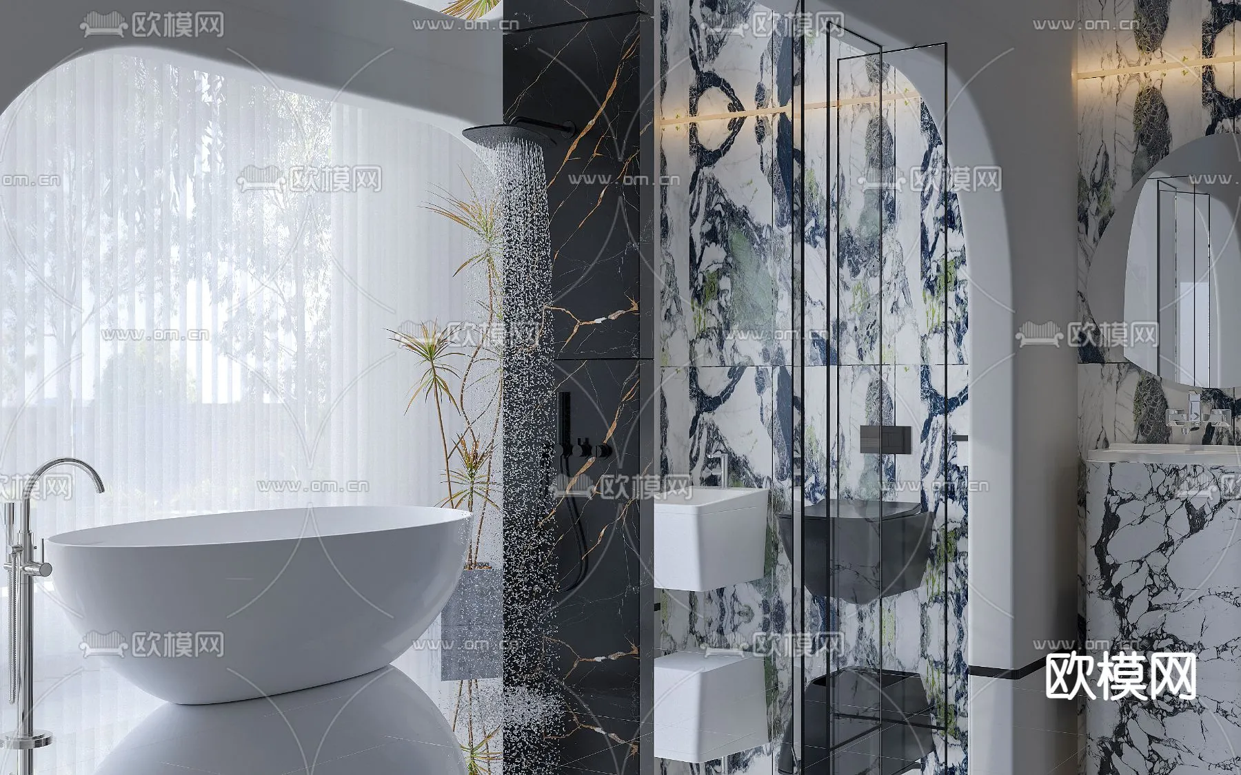 BATHROOM SETS – VRAY / CORONA – 3D MODEL – 2227 BATHROOM SETS – VRAY / CORONA – 3D MODEL – 2227