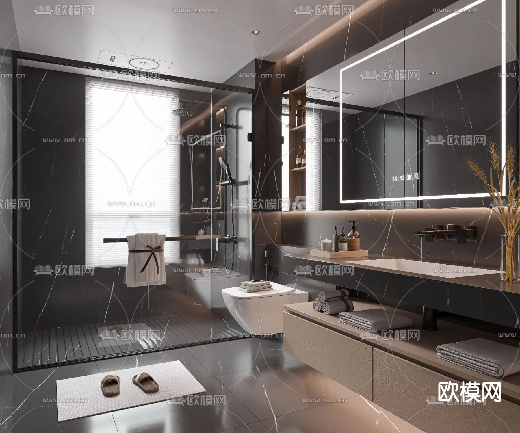 BATHROOM SETS – VRAY / CORONA – 3D MODEL – 2233 BATHROOM SETS – VRAY / CORONA – 3D MODEL – 2233