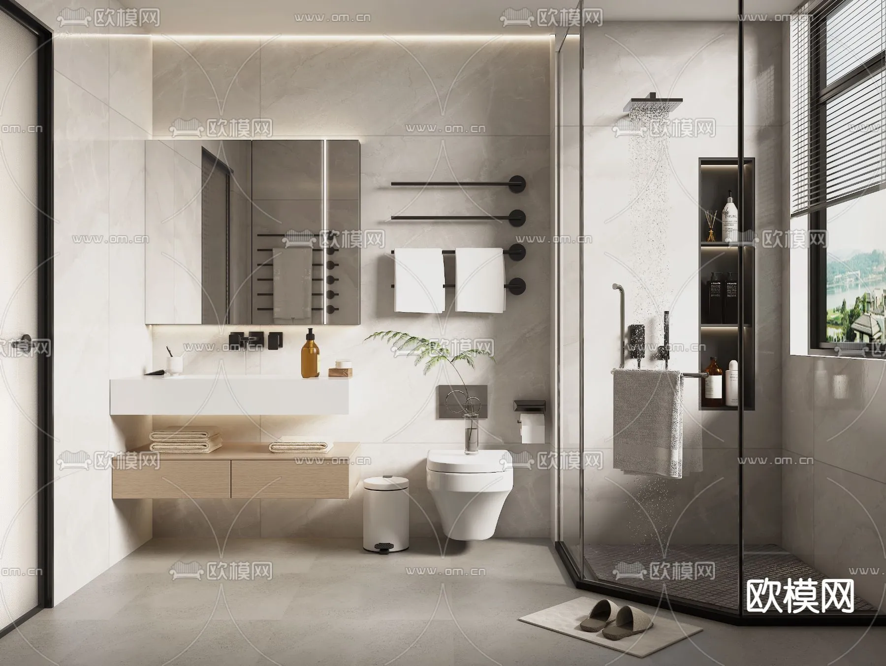 BATHROOM SETS – VRAY / CORONA – 3D MODEL – 2235 BATHROOM SETS – VRAY / CORONA – 3D MODEL – 2235