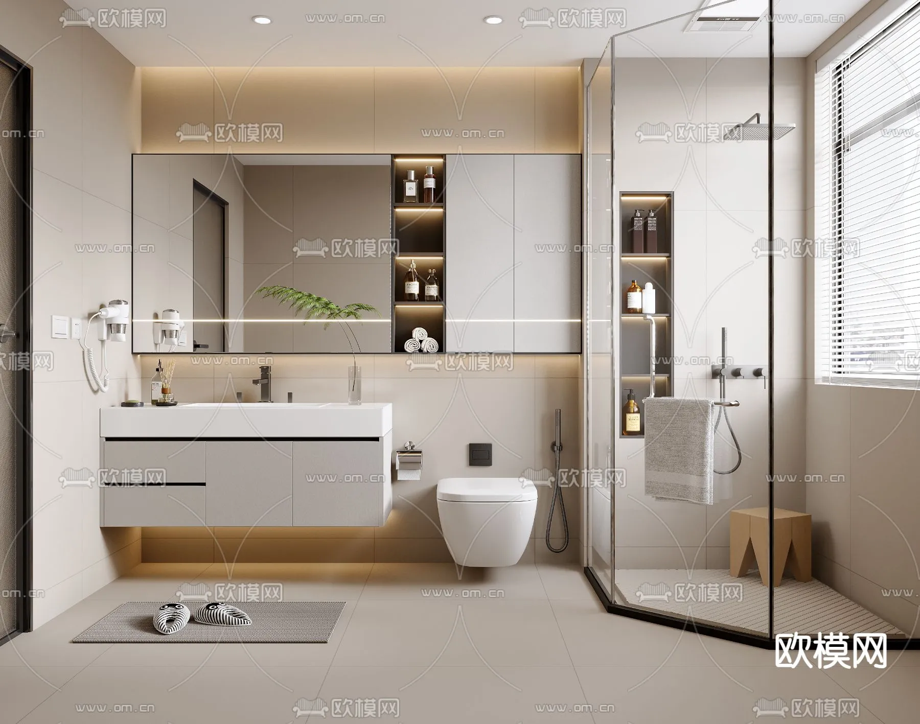 BATHROOM SETS – VRAY / CORONA – 3D MODEL – 2237 BATHROOM SETS – VRAY / CORONA – 3D MODEL – 2237