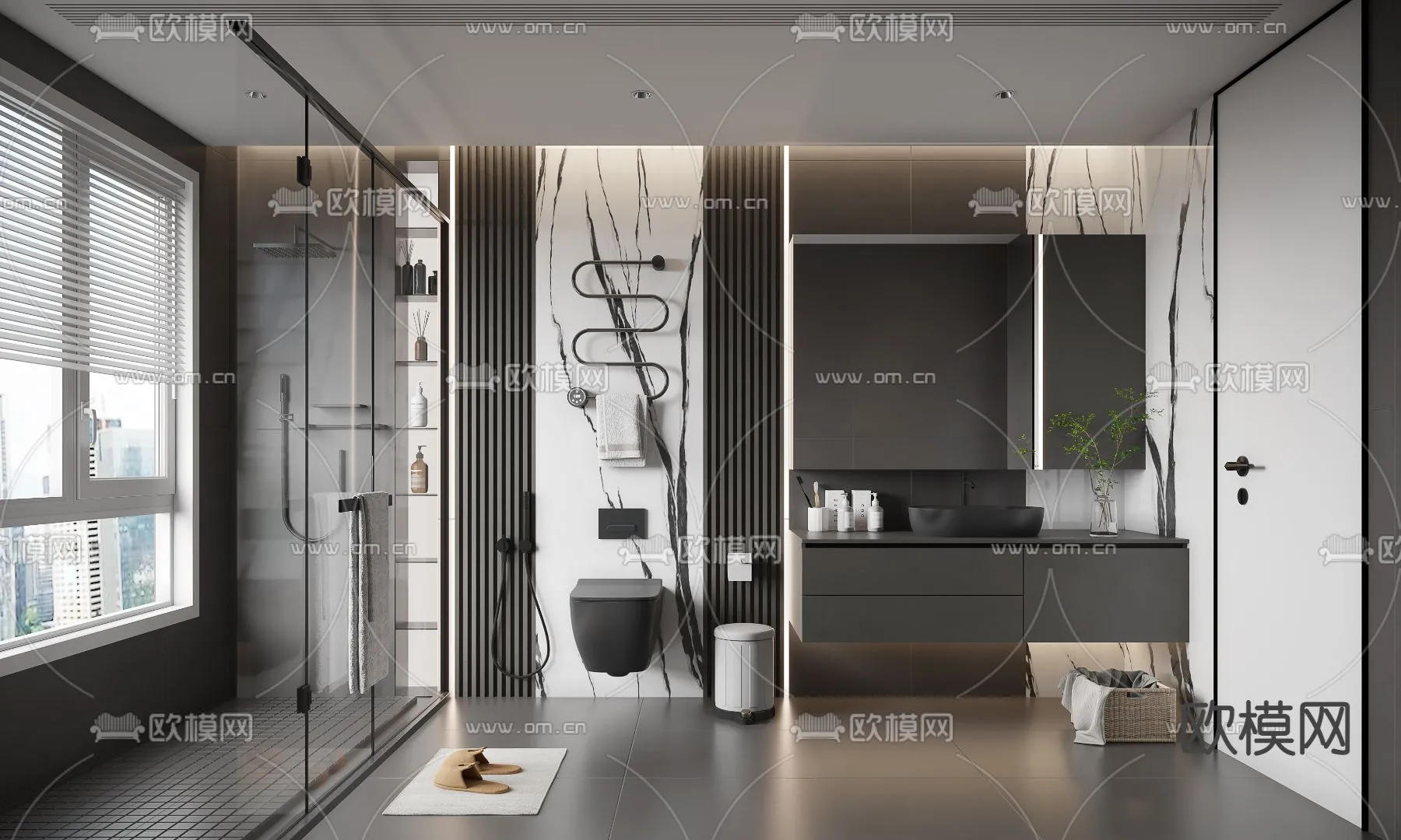 BATHROOM SETS – VRAY / CORONA – 3D MODEL – 2241 BATHROOM SETS – VRAY / CORONA – 3D MODEL – 2241