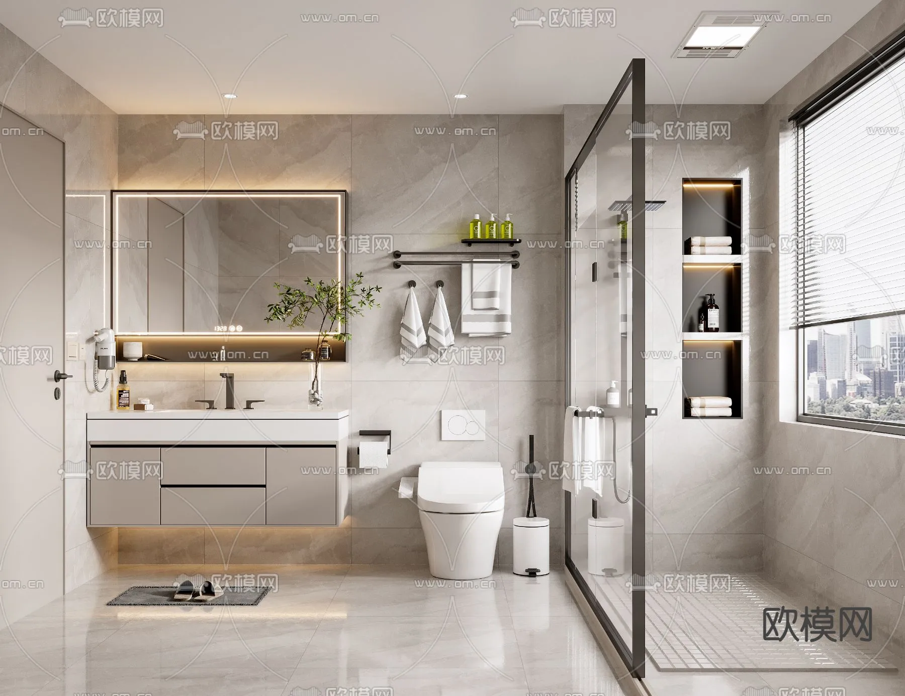 BATHROOM SETS – VRAY / CORONA – 3D MODEL – 2244 BATHROOM SETS – VRAY / CORONA – 3D MODEL – 2244