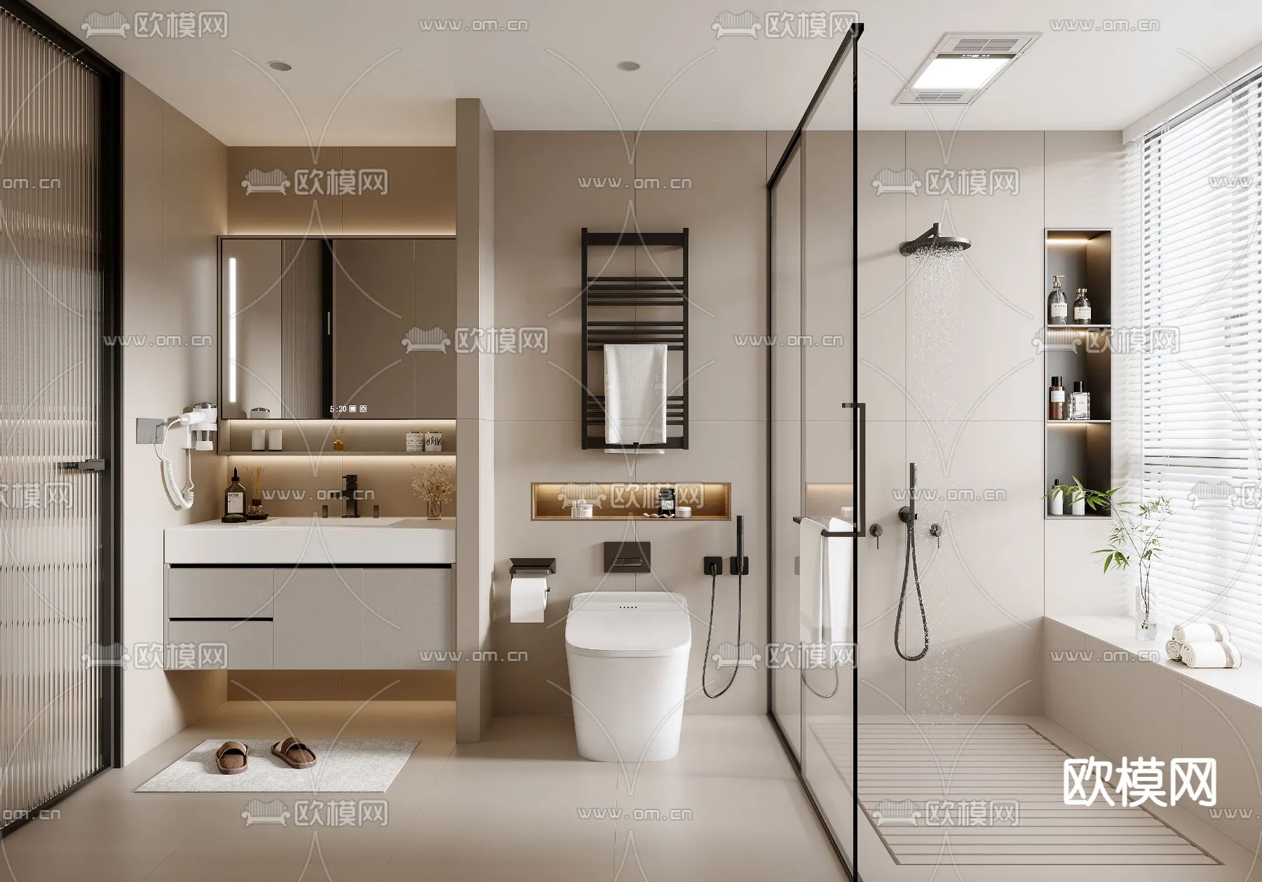 BATHROOM SETS – VRAY / CORONA – 3D MODEL – 2245 BATHROOM SETS – VRAY / CORONA – 3D MODEL – 2245