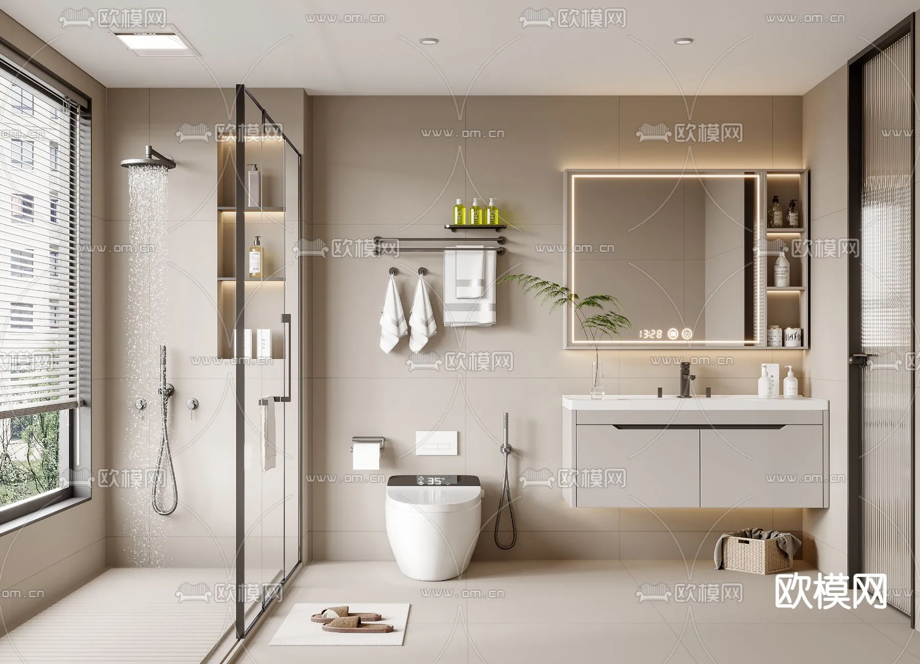 BATHROOM SETS – VRAY / CORONA – 3D MODEL – 2254 BATHROOM SETS – VRAY / CORONA – 3D MODEL – 2254