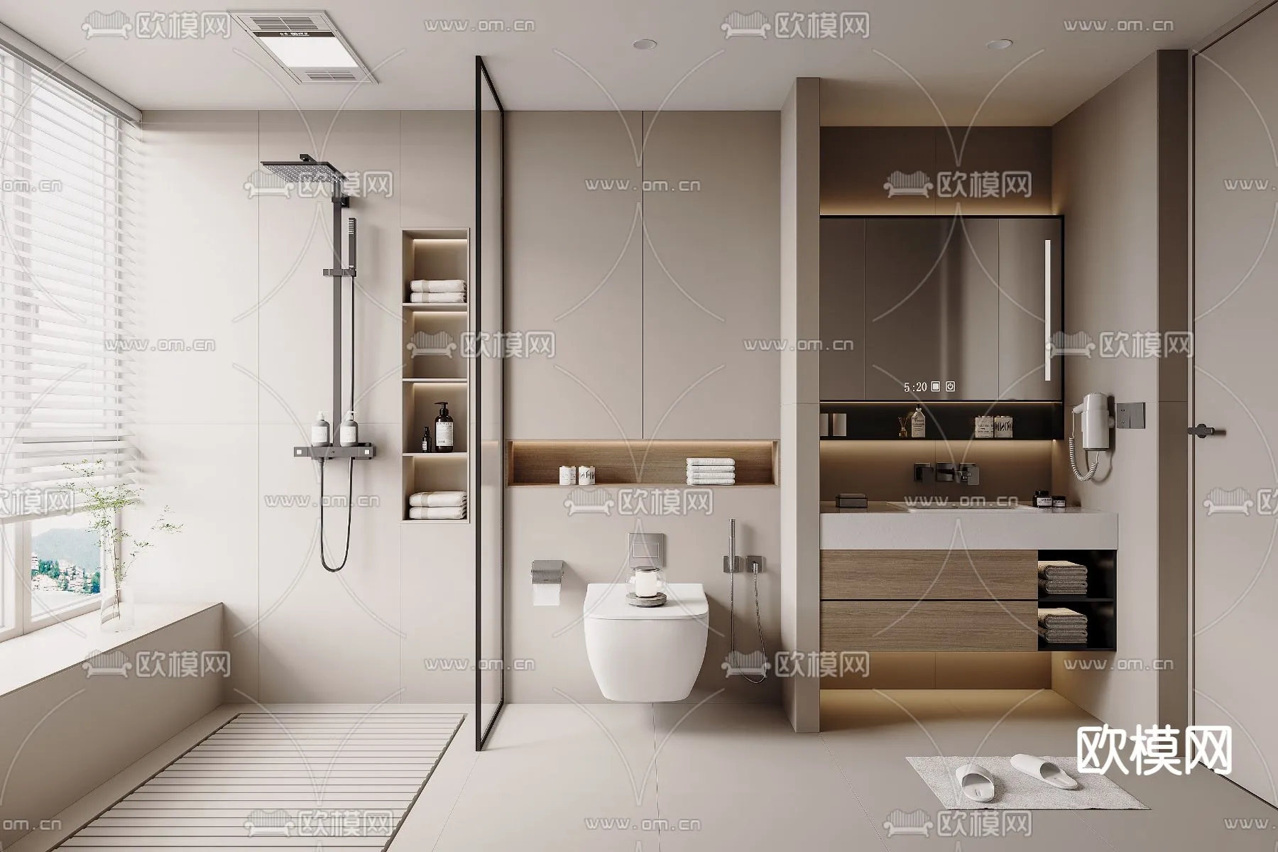 BATHROOM SETS – VRAY / CORONA – 3D MODEL – 2261 BATHROOM SETS – VRAY / CORONA – 3D MODEL – 2261