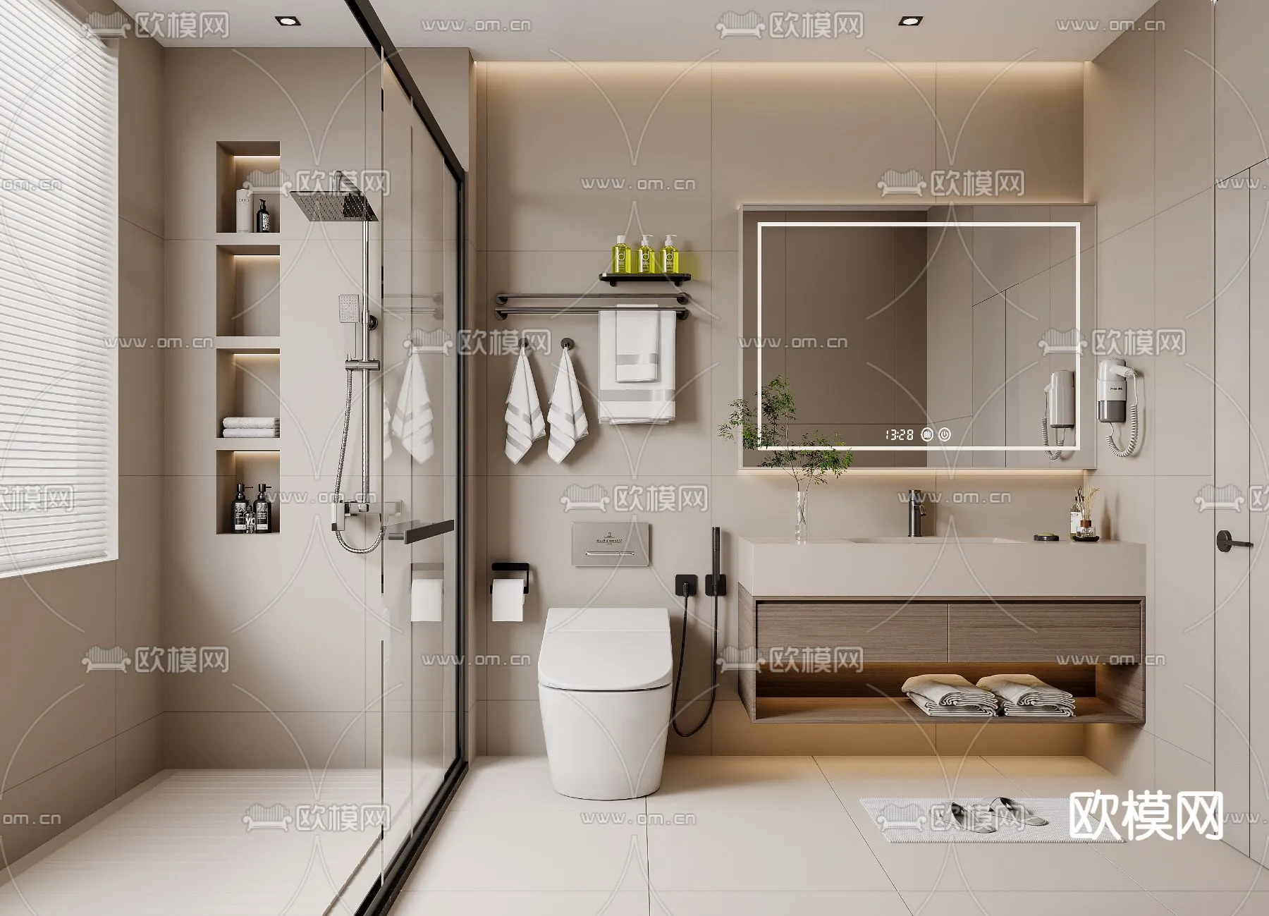 BATHROOM SETS – VRAY / CORONA – 3D MODEL – 2262 BATHROOM SETS – VRAY / CORONA – 3D MODEL – 2262