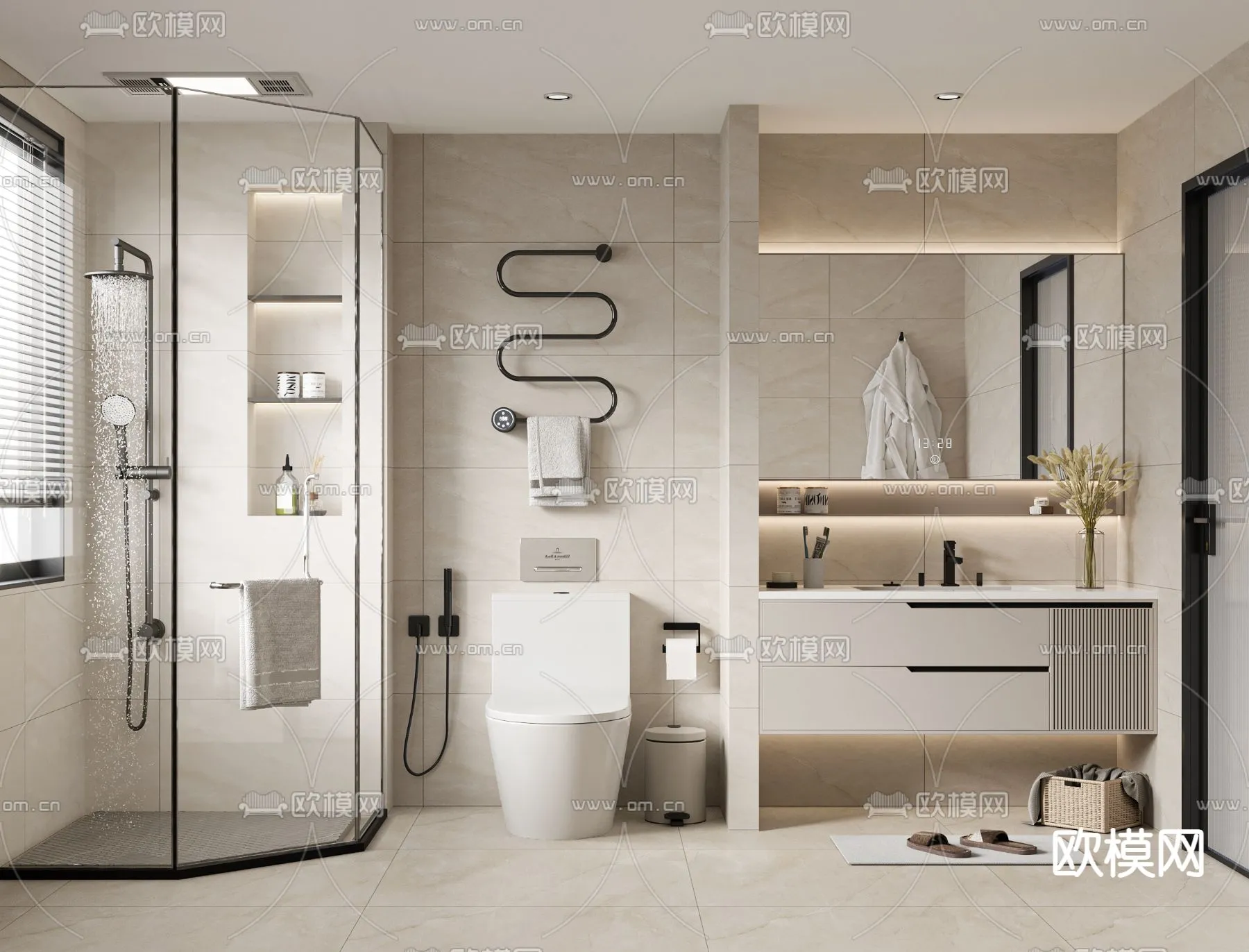 BATHROOM SETS – VRAY / CORONA – 3D MODEL – 2269 BATHROOM SETS – VRAY / CORONA – 3D MODEL – 2269