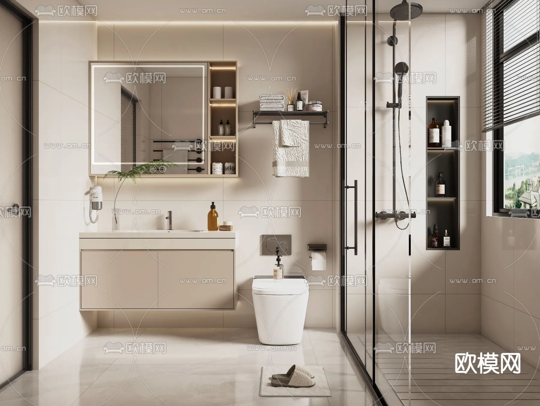 BATHROOM SETS – VRAY / CORONA – 3D MODEL – 2272 BATHROOM SETS – VRAY / CORONA – 3D MODEL – 2272