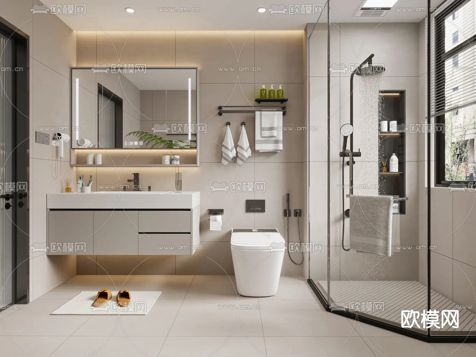 BATHROOM SETS – VRAY / CORONA – 3D MODEL – 2274 BATHROOM SETS – VRAY / CORONA – 3D MODEL – 2274