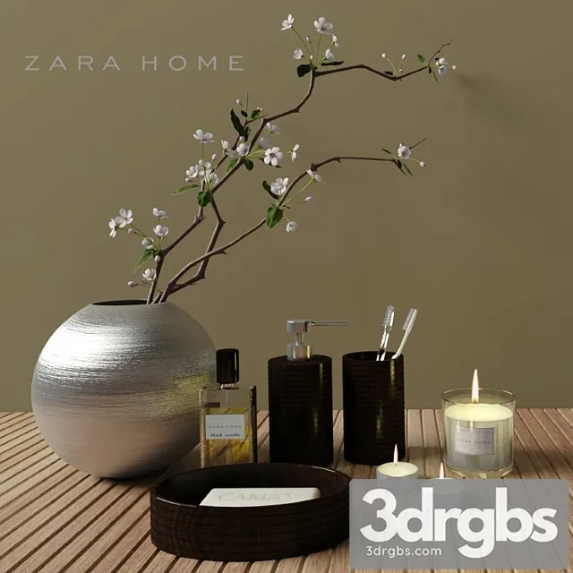 Bathroom Sets Zara Home 3D Model Download