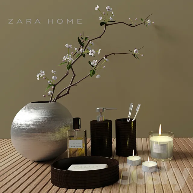 Bathroom Sets Zara Home 3DModel Bathroom Sets Zara Home 3DModel
