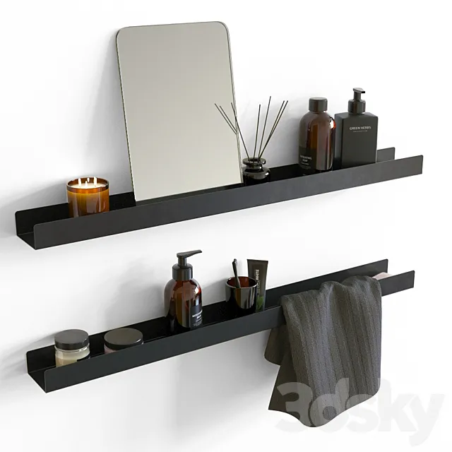 Bathroom shelves 3D Model