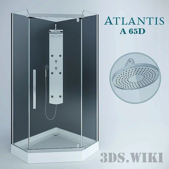 bathroom – Shower cabin Atlantis A-65D 3D Model bathroom – Shower cabin Atlantis A-65D 3D Model
