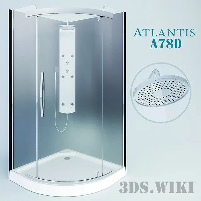 bathroom – Shower cabin Atlantis A-78D 3D Model bathroom – Shower cabin Atlantis A-78D 3D Model