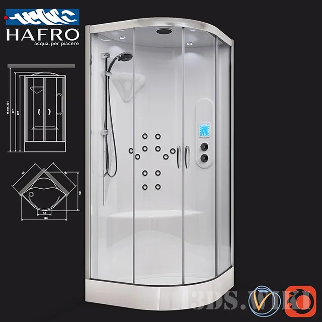 bathroom – Shower cabin Hafro New Bi-Size 3D Model bathroom – Shower cabin Hafro New Bi-Size 3D Model