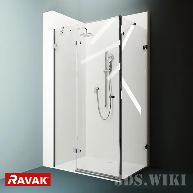bathroom – Shower cabin Ravak Brilliant 3D Model bathroom – Shower cabin Ravak Brilliant 3D Model
