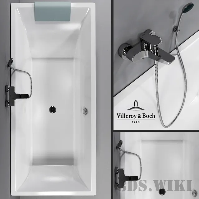 bathroom – Shower cabin Squaro Villeroy & Boch 3D Model bathroom – Shower cabin Squaro Villeroy & Boch 3D Model