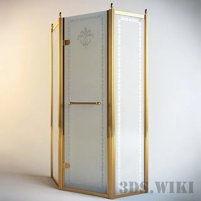 bathroom – Shower enclosure Cezares Retro P-1 3D Model bathroom – Shower enclosure Cezares Retro P-1 3D Model