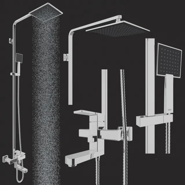 bathroom – Shower-Kaiser 371 3D Model