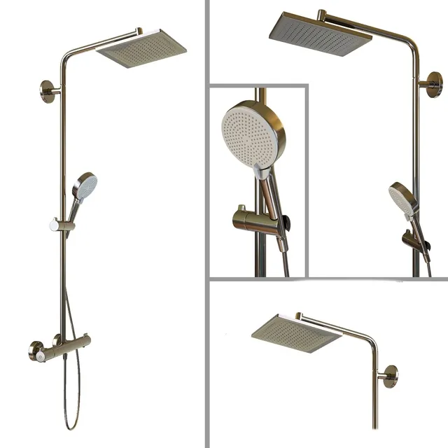 bathroom – Shower rack Hansgrohe Crometta E 240 3D Model