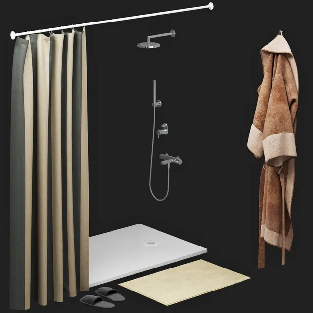 bathroom – Shower room 1 3D Model