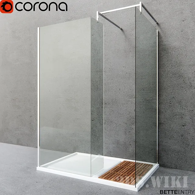 bathroom – Shower screen and shower tray BETTEENTRY 3D Model bathroom – Shower screen and shower tray BETTEENTRY 3D Model