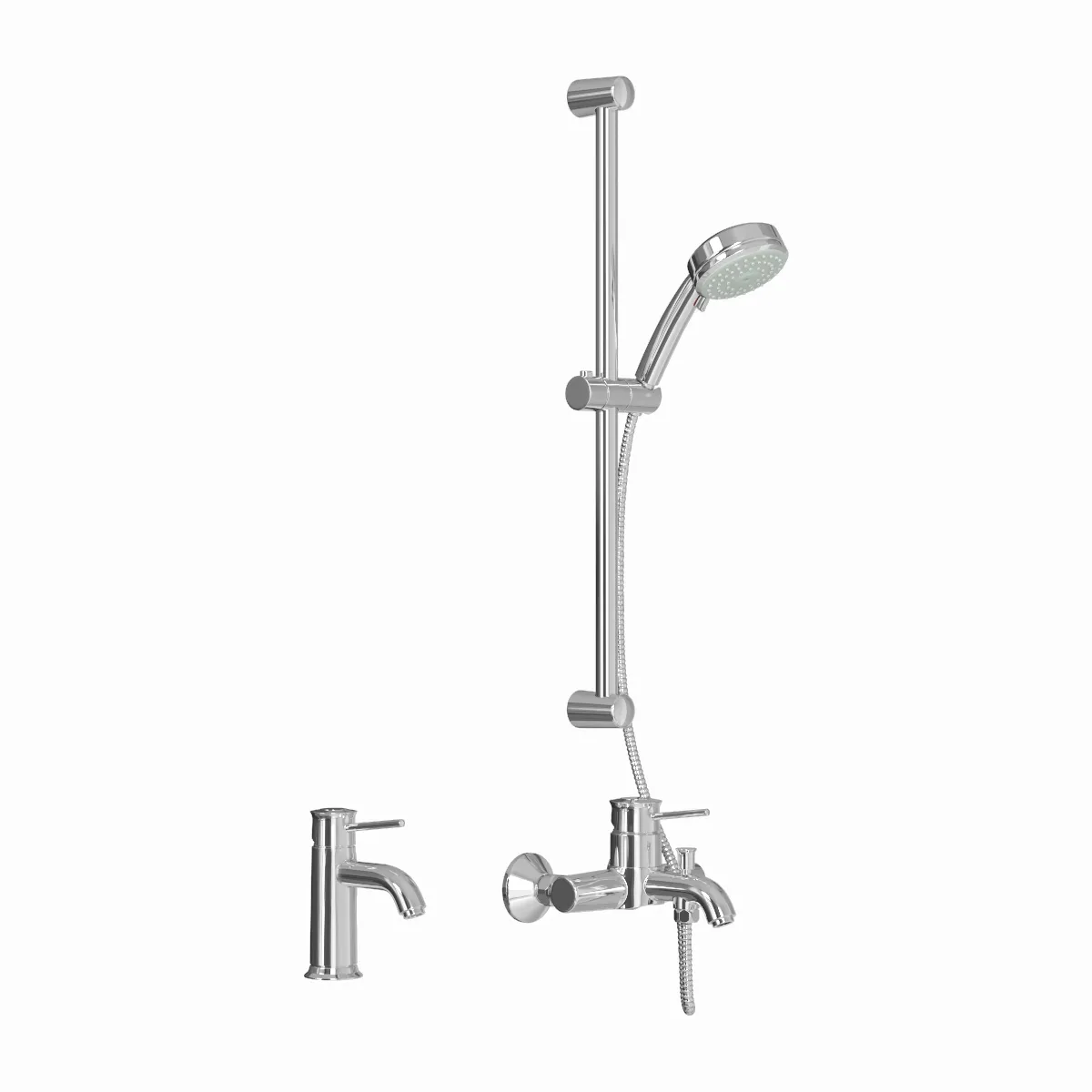 bathroom – Shower set Grohe faucets 3D Model