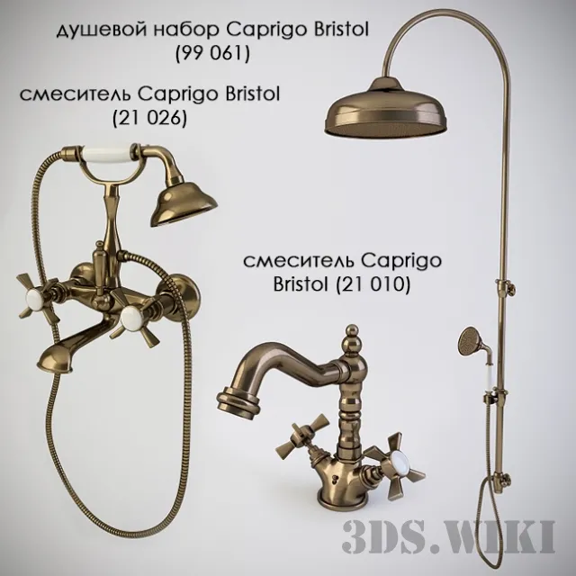 bathroom – Shower set of mixers Caprigo BRISTOL 3D Model bathroom – Shower set of mixers Caprigo BRISTOL 3D Model