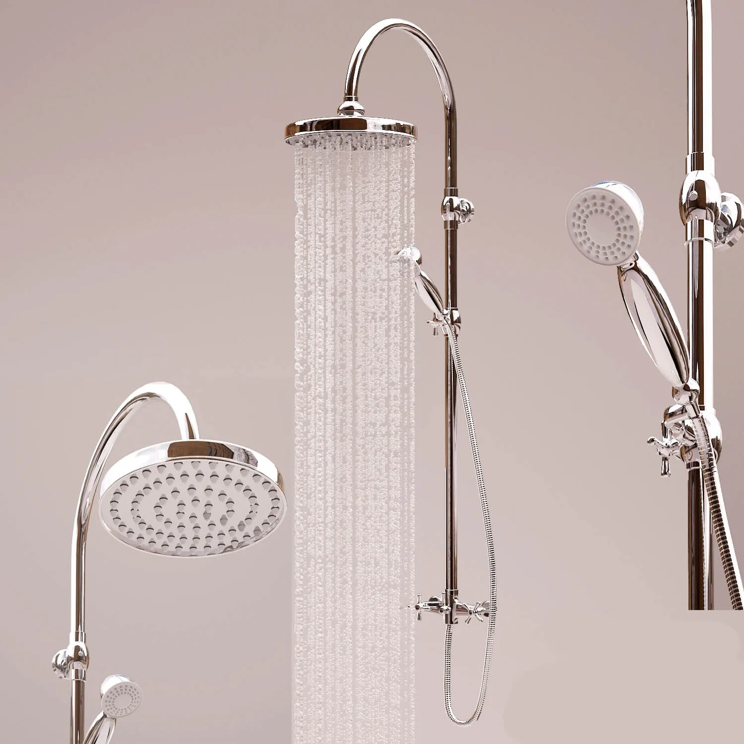 bathroom – Showerhead Bossini Retro L01526 3D Model