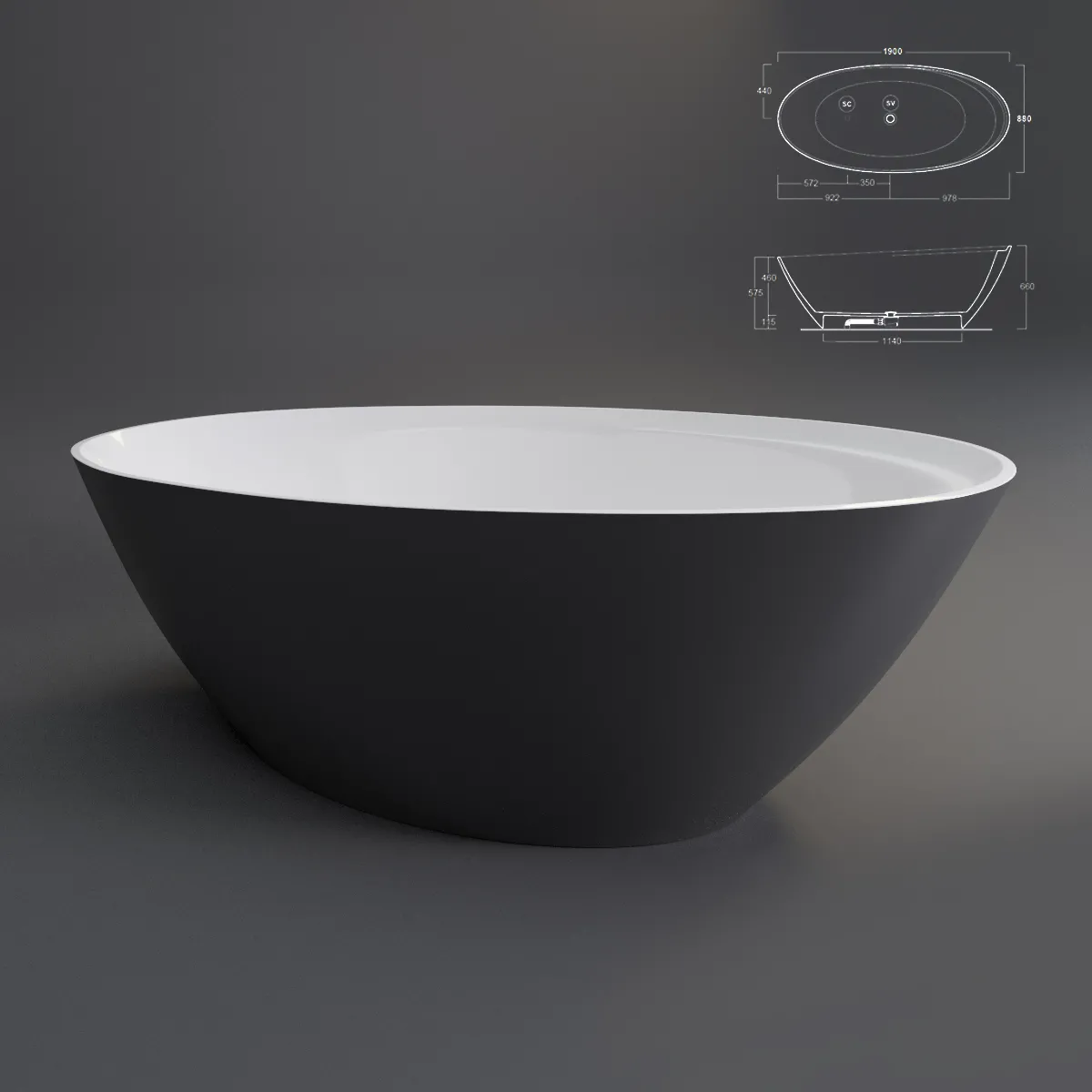 bathroom – SIMAS bathtub 05 3D Model