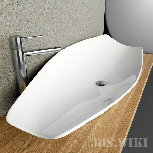 bathroom – Sink Scarabeo Kong 8054 3D Model bathroom – Sink Scarabeo Kong 8054 3D Model