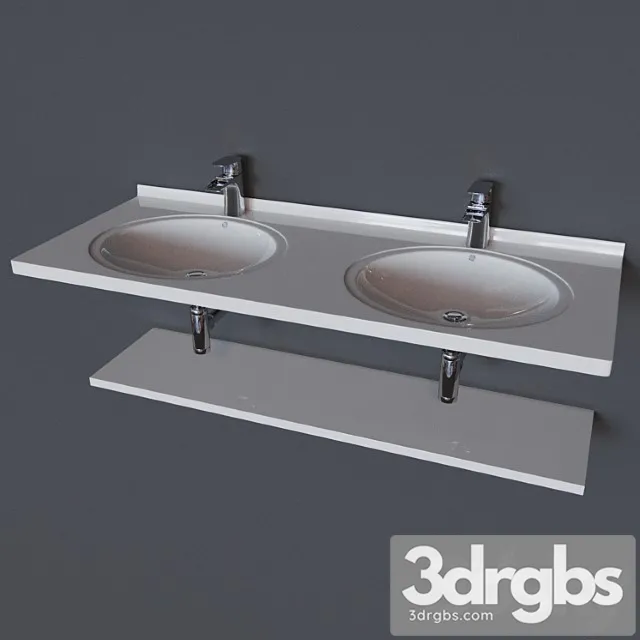 Bathroom Sink Tsolor Style Prima 140 3D Model Download Bathroom Sink Tsolor Style Prima 140 3D Model Download