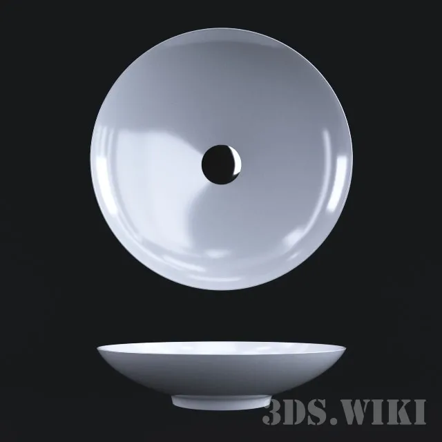 bathroom – Sink VitrA Piu Due 3D Model bathroom – Sink VitrA Piu Due 3D Model