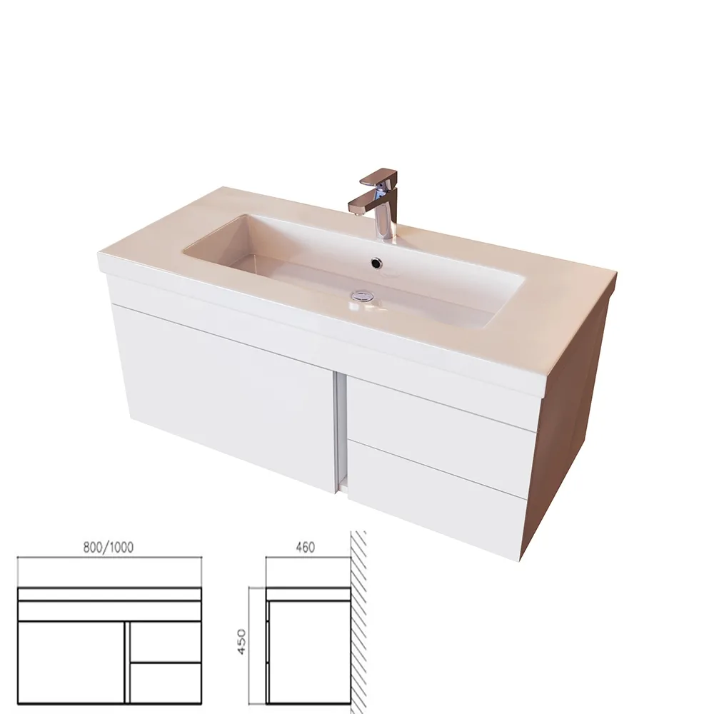 bathroom – Stand BelBagno Luce BB1000VAC BL white with washbasin 3D Model bathroom – Stand BelBagno Luce BB1000VAC BL white with washbasin 3D Model