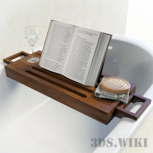 bathroom – Stand shelf for books in the bathroom 3D Model