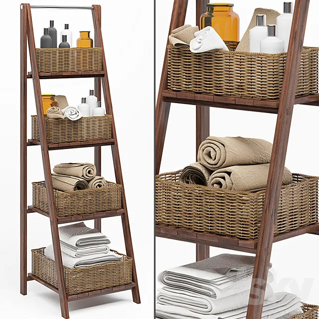 Bathroom storage 3D Model Bathroom storage 3D Model