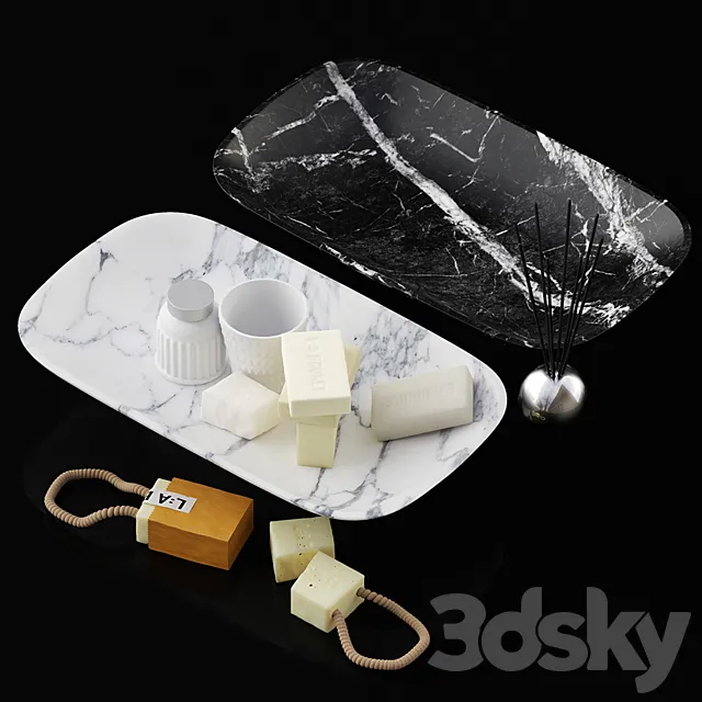 Bathroom stuff 3D Model Bathroom stuff 3D Model