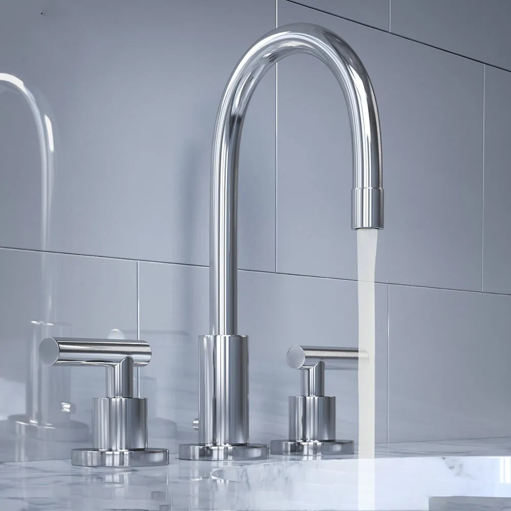 bathroom – SUTTON LEVER-HANDLE 8in WIDESPREAD FAUCET 3D Model