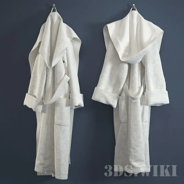 bathroom – Terry bathrobe 3D Model