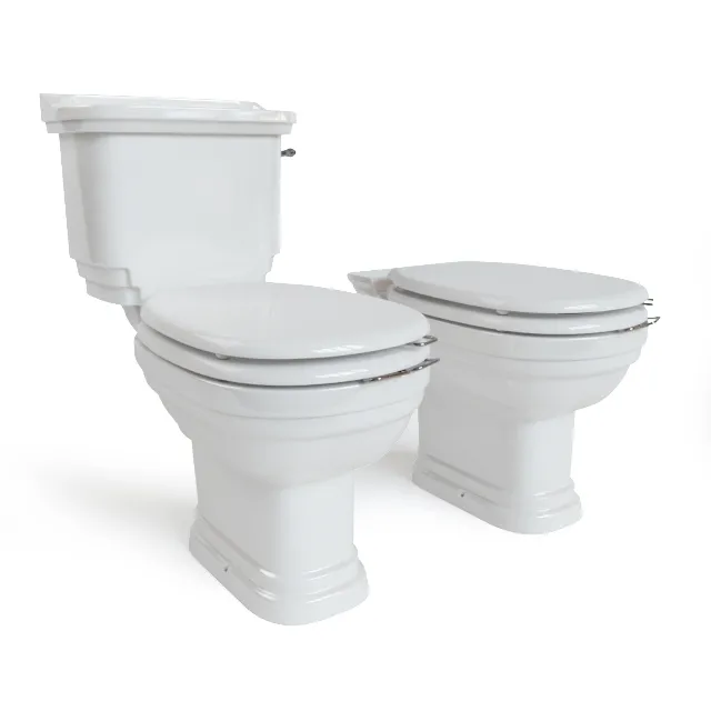 bathroom – The toilet and bidet Classica 3D Model