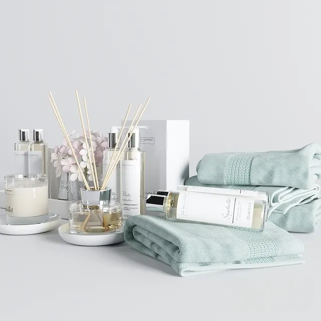 bathroom – The white company bath set 3D Model