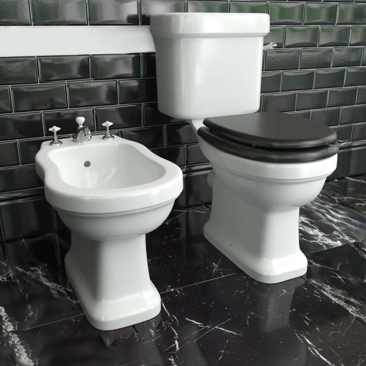 bathroom – Toilet and bidet Devon and Devon Blues 3D Model