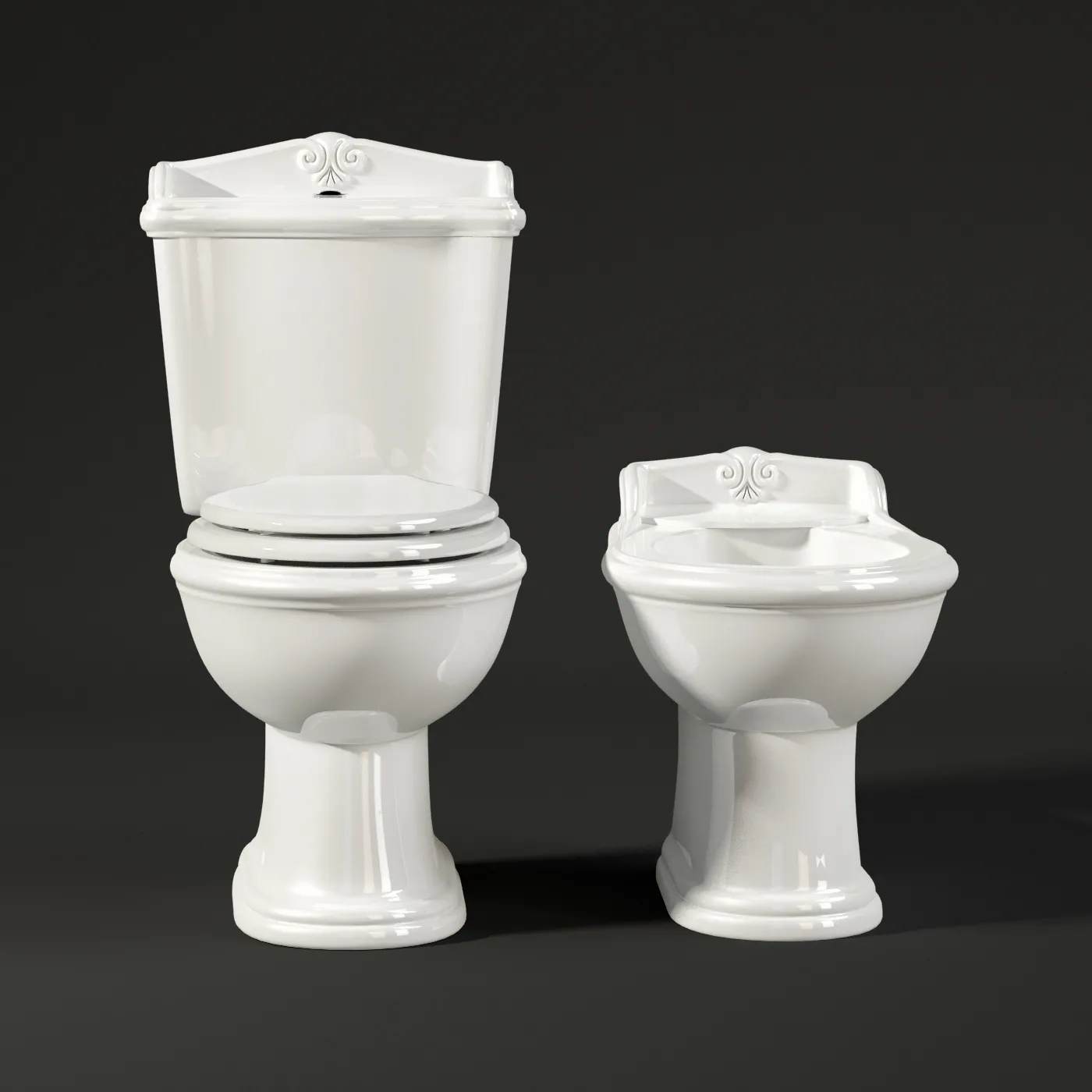bathroom – Toilet and bidet Devon and Devon Blues 7 3D Model