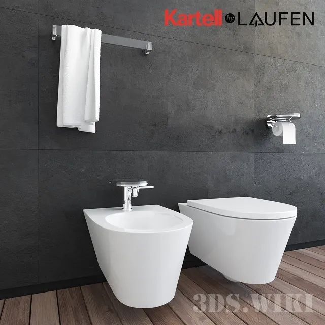 bathroom – Toilet and bidet Laufen (Laufen) Kartell 3D Model