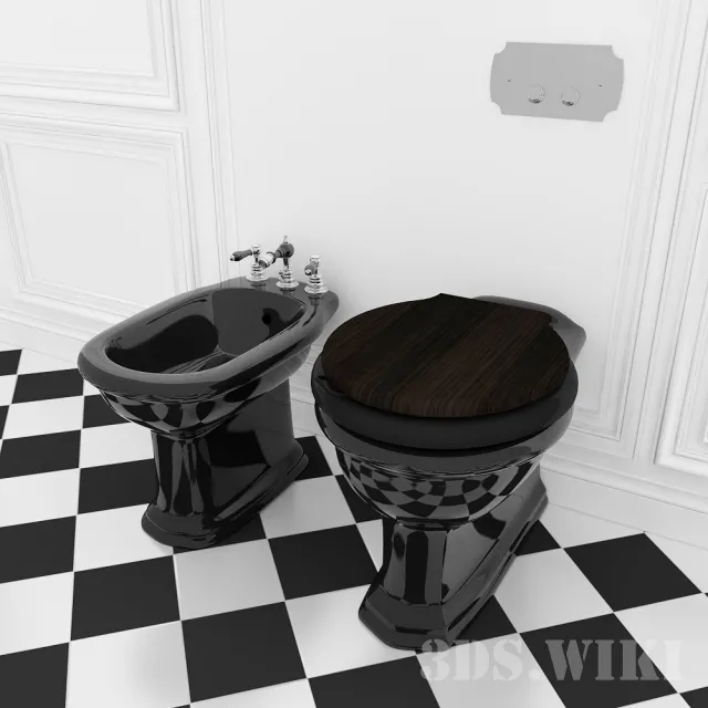bathroom – Toilet and Bidet – SBORDONI Neoclassica 3D Model