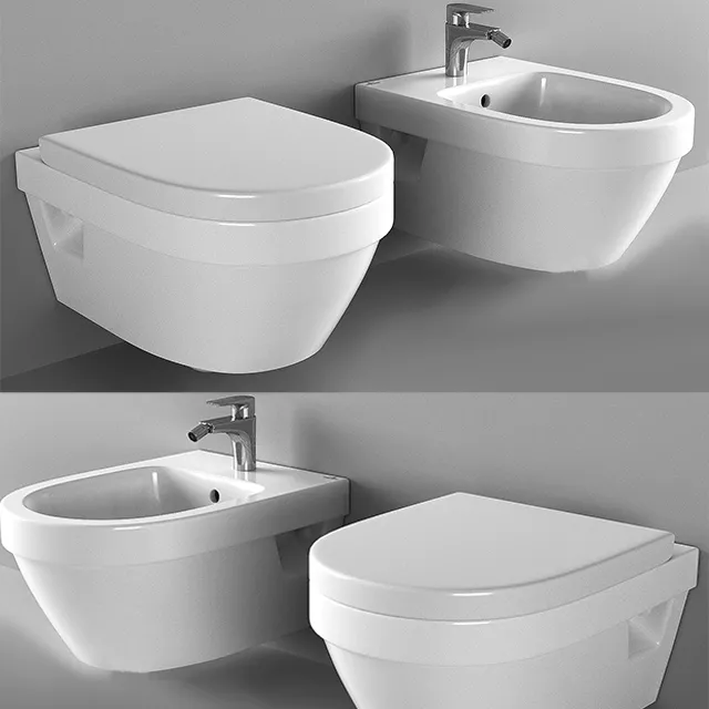 bathroom – Toilet and bidet Villeroy & Boch 3D Model
